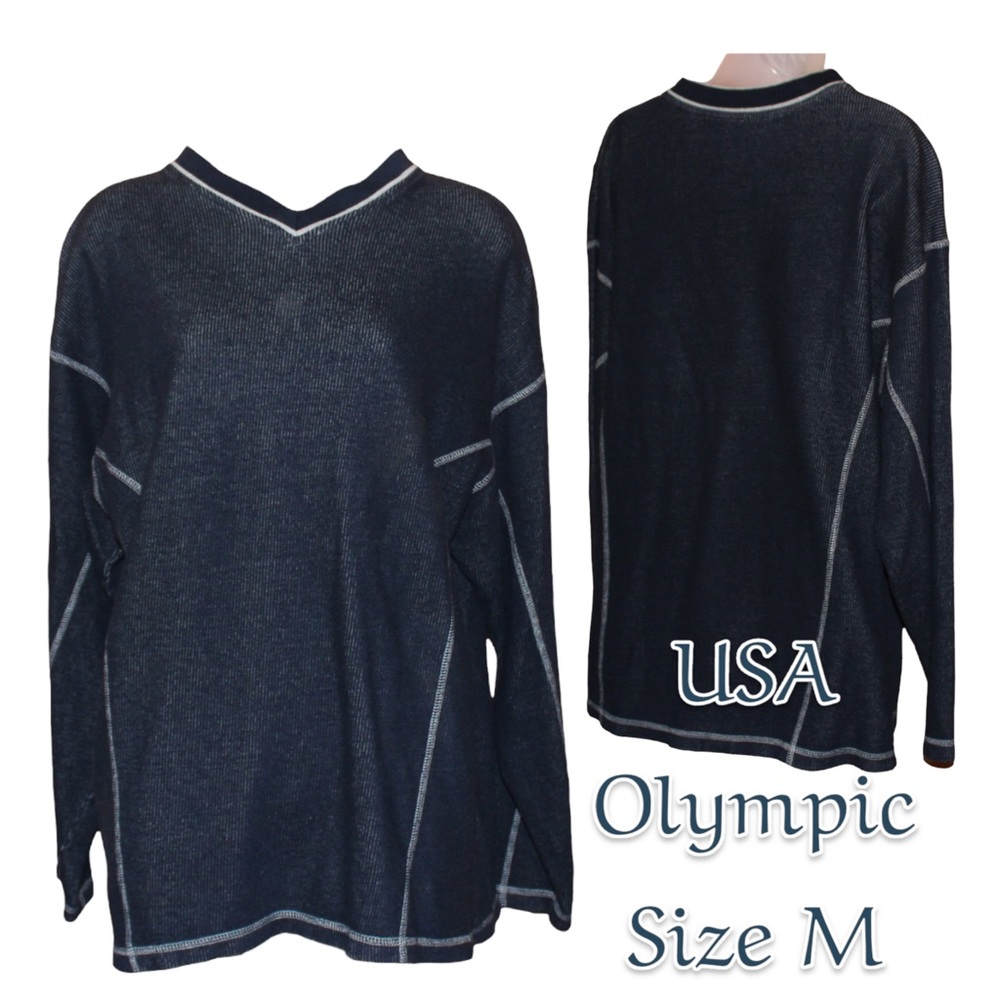 USA Olympic long sleeve blue shirt size M